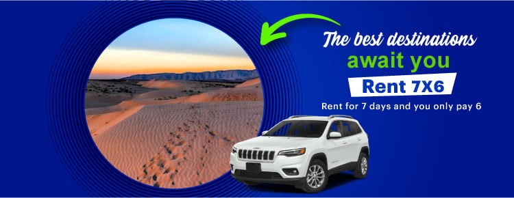 Rent for 7 days and only pay 6